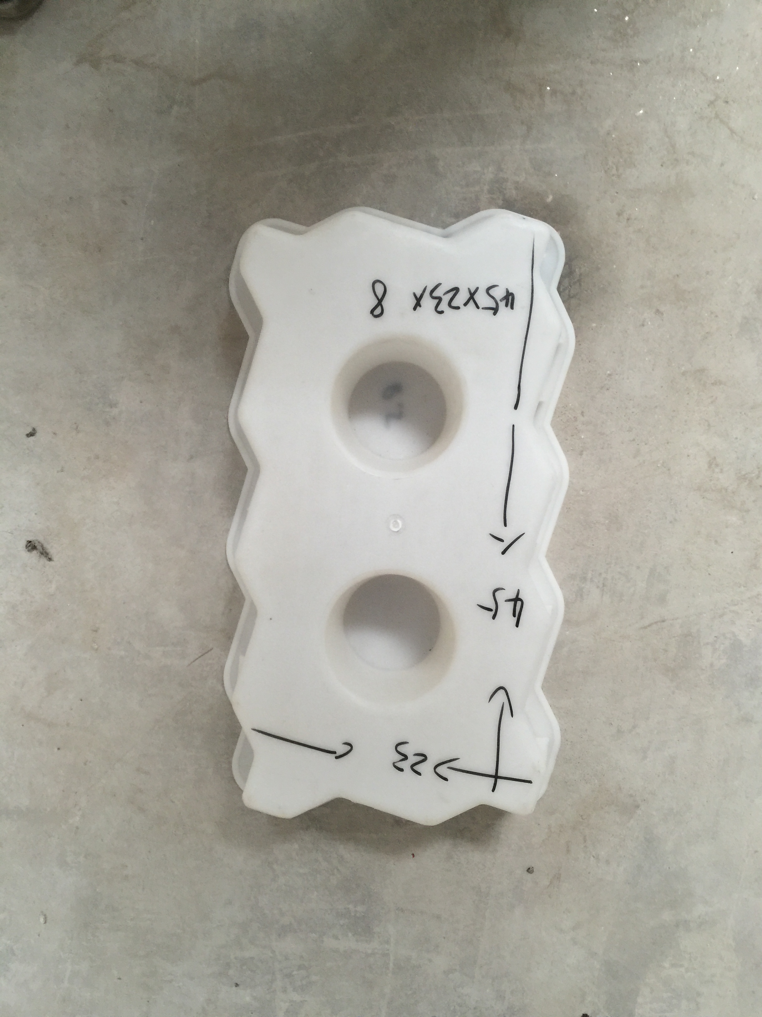 波浪形45x23x8联连锁块河道护坡植草塑料模具水泥混凝土钢纤维