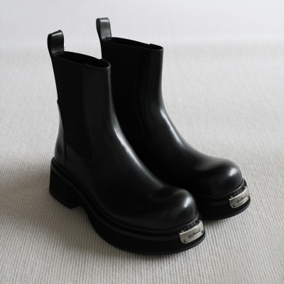 VIPlander真皮厚底切尔西靴男