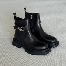 VIPlander皮靴男商务休闲厚底潮流侧拉链增高马丁靴冬季153003