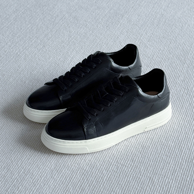 viplander真皮透气系带板鞋