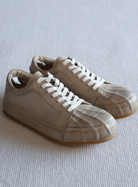 viplander贝壳头板鞋男透气休闲马皮皮鞋复古潮流男鞋春季2326-3