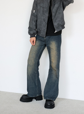 viplander厚底马丁靴反绒皮男士增高圆头系带短靴男鞋春154519