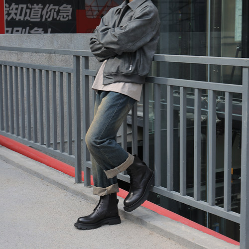 VIPLANDER工装马丁靴男