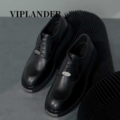 viplander夏金属装饰休闲德比鞋