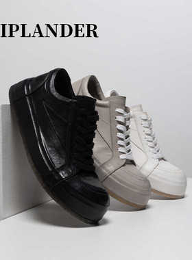 viplander2024春夏新款平底鞋真皮马皮舒适板鞋增高休闲鞋男010-1