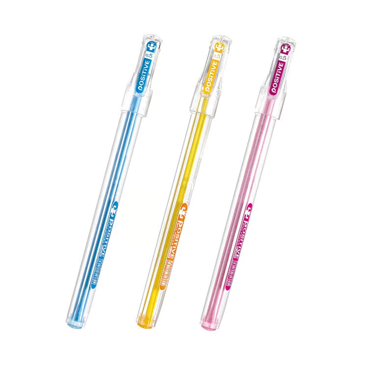 半针管透明笔杆三角圆珠笔油笔