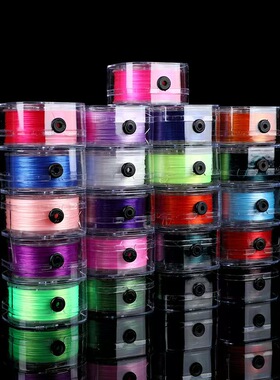 进口100米方盒扁形弹力线纶杜克线手串串珠水晶线文玩耐磨弹力绳