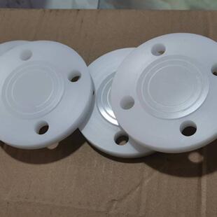 加工白色PP盲板开孔PP法兰盲板螺纹G11 2PP板非标美标150磅DN50RF