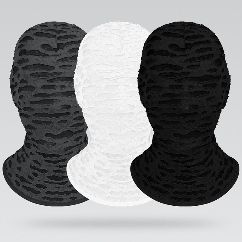 亚马逊新款包头无孔透光可视万圣节头套破洞搞怪角色扮演全脸面罩