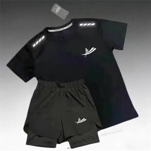 俄勒冈速干训练服体育生训练短袖田径男跑步套装健身球运动服沃兰