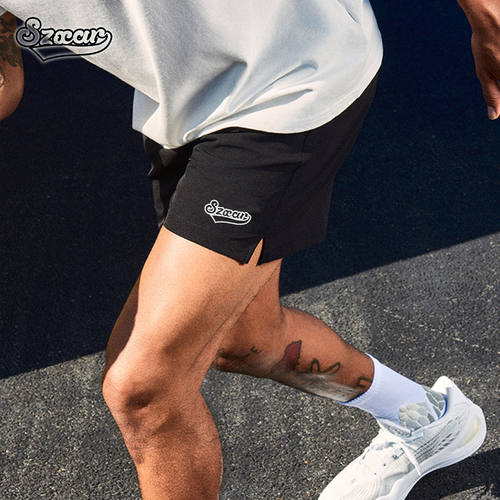 SZXAR冰丝速干短裤男夏季新款篮球健身透气四分篮球裤梭织运动裤