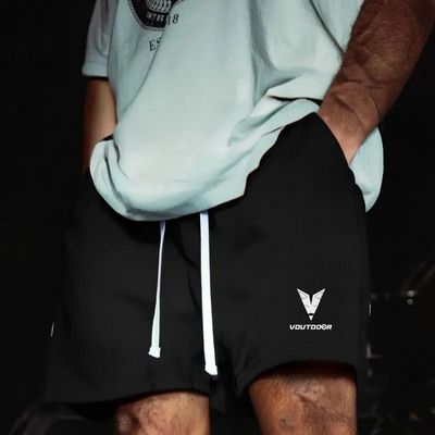 VDUTDOOR不过膝篮球运动短裤速干跑步网眼四分宽松透气健身训练男