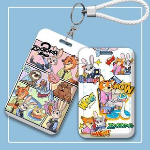 小众ins拼接疯狂动物城2卡套身份证卡保护套门禁卡耐用厂牌卡饭卡
