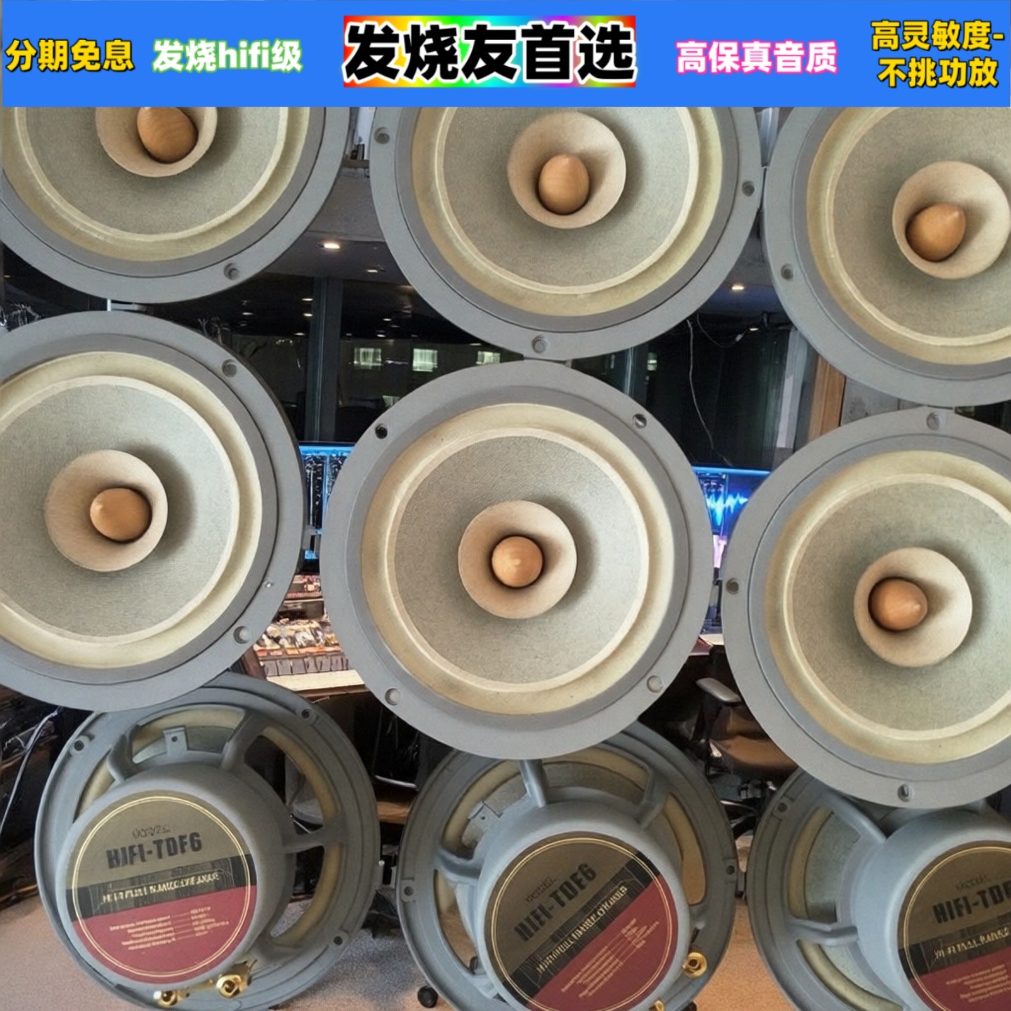 6.5寸全频喇叭hifi级TDF6扬声器