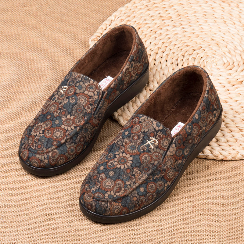 冬季老太太棉鞋老人鞋女薄绒棉鞋