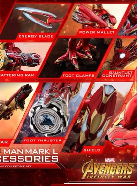 现货HotToys HT 1/6 ACS004 复仇者联盟3 钢铁侠 MK50 专用配件包