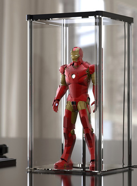 toysbox1/6 12寸ht人偶dam兵人ss 透明通用型防尘展示盒2.0全封闭