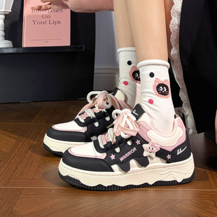 回力黑粉星星小白鞋女厚底2026新款爆款百搭原创休闲运动板鞋小众