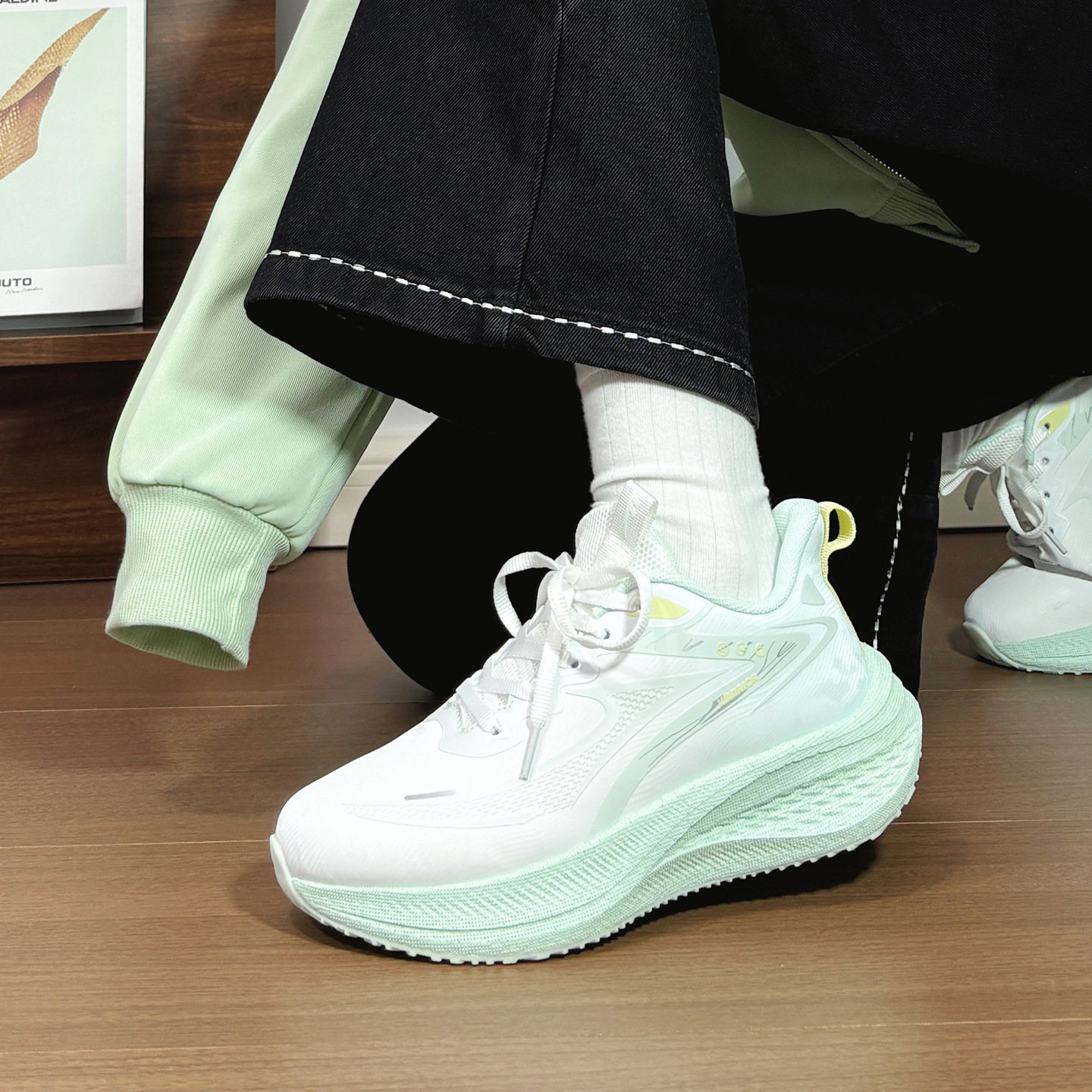 回力薄荷绿运动鞋女款软底2026新款百搭原创轻便厚底小白鞋老爹鞋,女鞋,时尚休闲鞋,淘宝优惠券,粉丝福利购,淘宝优惠卷