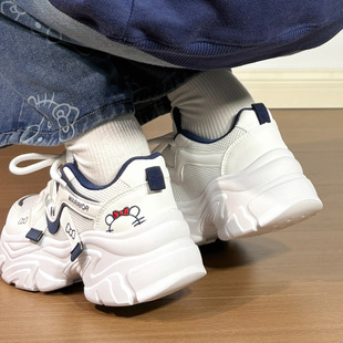厚底2025秋冬百搭软底轻便白色增高老爹鞋 女款 运动鞋 回力原创新款