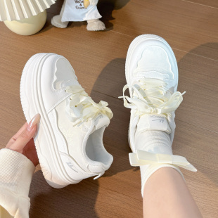 回力新中式小白鞋女2026新款春季爆款百搭厚底运动原创宽鞋带板鞋
