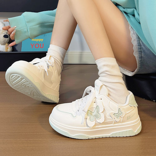 回力蝴蝶小白鞋透气2026春季新款