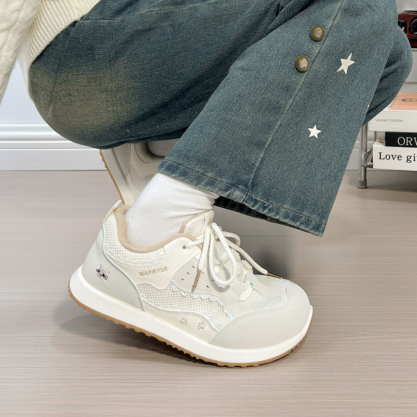 回力大头德训鞋女轻便百搭2026新款原创休闲运动板鞋软底小白鞋女,女鞋,德训鞋,淘宝优惠券,粉丝福利购,淘宝优惠卷