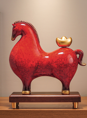开业乔迁高级感马上来财装饰摆件