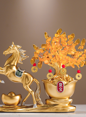 招财聚宝马上来财摆件