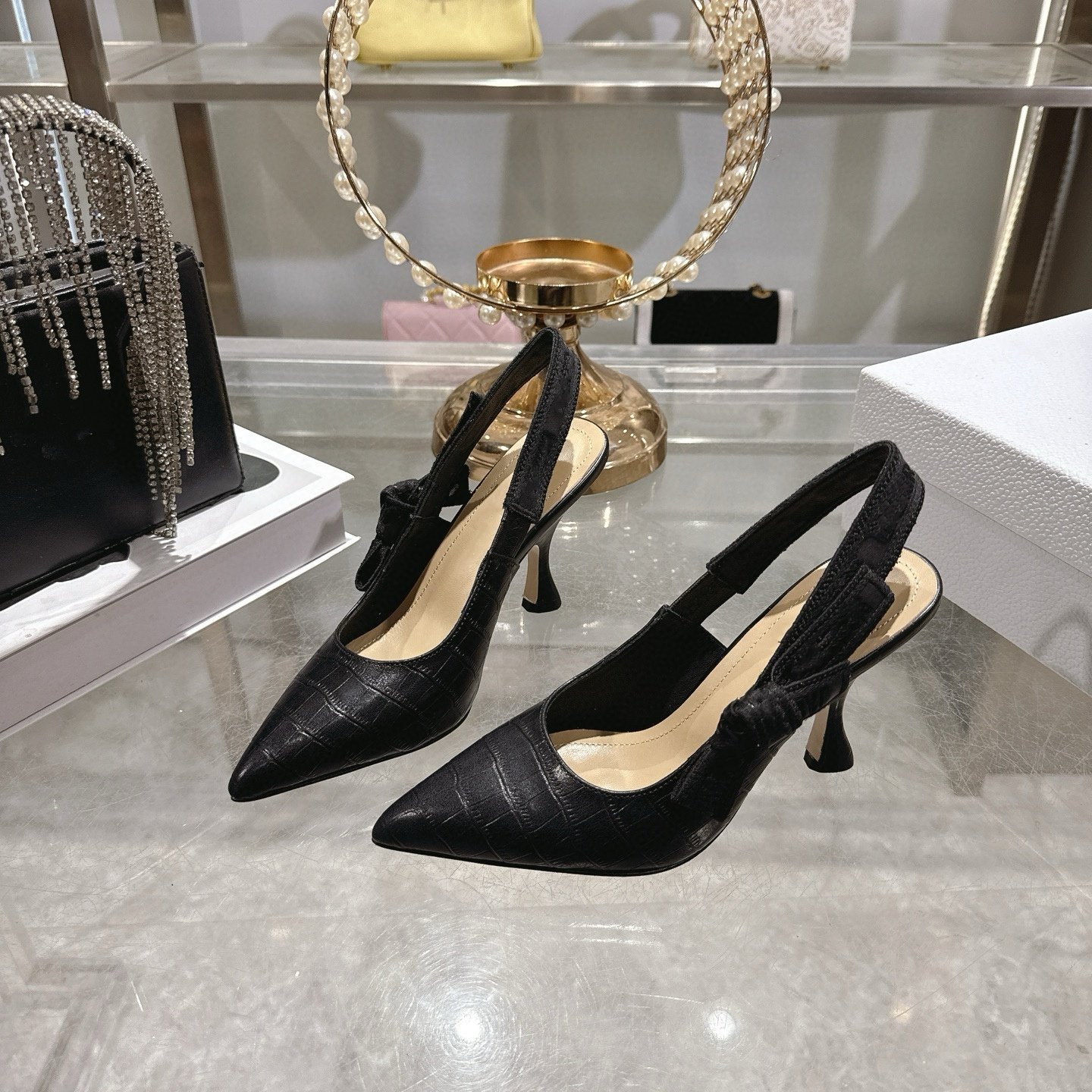 2026春季新款时尚真皮尖头细高跟凉鞋女气质百搭舒适休闲单鞋,女鞋,时装凉鞋,淘宝优惠券,粉丝福利购,淘宝优惠卷