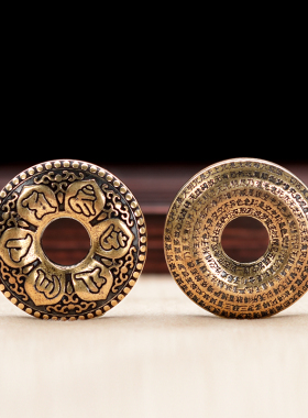 心经实心黄铜六字真言