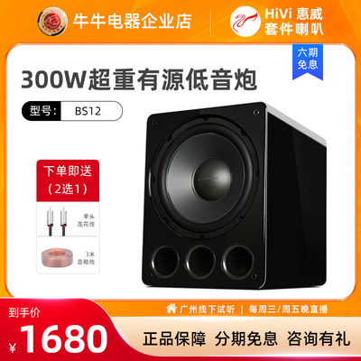 BS12喇叭300W有源低音炮