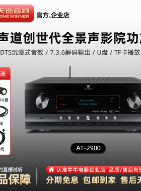 Winner/天逸AT2900大功率全景声影院功放9.3声道7.3.6解码输出