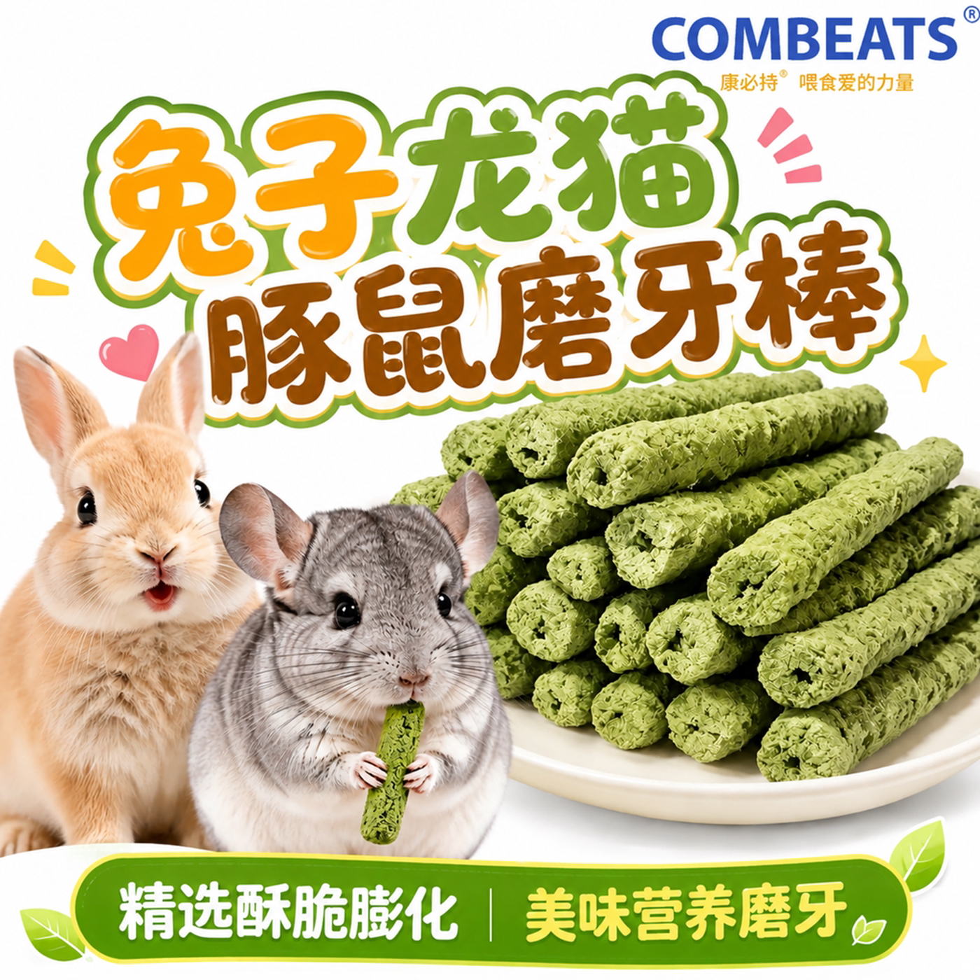 龙猫磨牙棒兔子零食豚鼠饲料耐咬