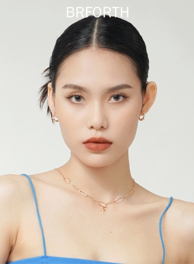 BRFORTH 四芒星环扣项链简约轻奢气质感设计精致项链