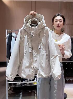 早秋棉袄女式短上衣2025新秋季女式风衣薄棉袄两棉