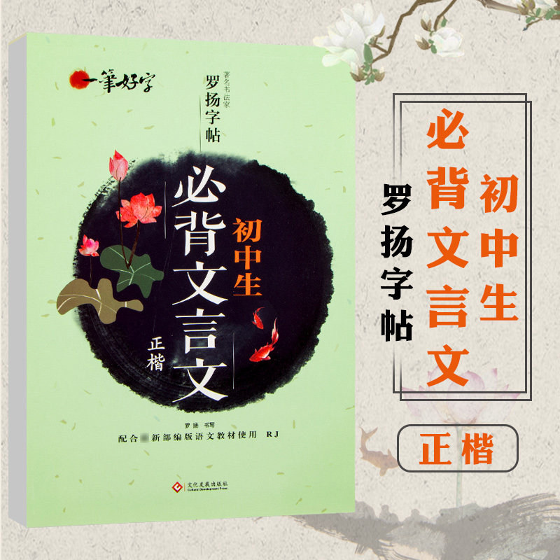 【清仓书】初中生练字帖必背文言文 语文楷书练字本笔画笔顺同步练习册小升初暑假语文衔接练习初二初三语文衔接练习