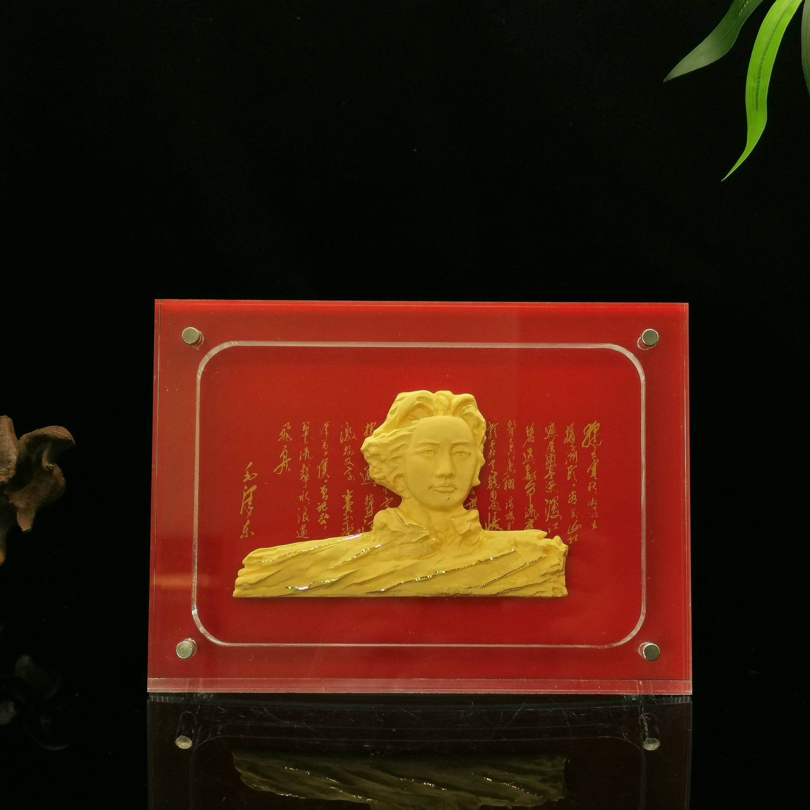 定制金银橘子洲头青年毛主席人物摆件简约家居书房桌面摆放送礼品
