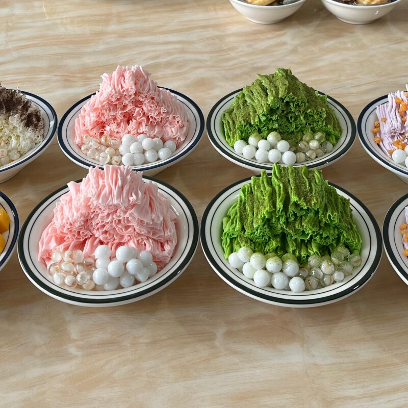 定制仿真雪花冰模餐饮展示道具