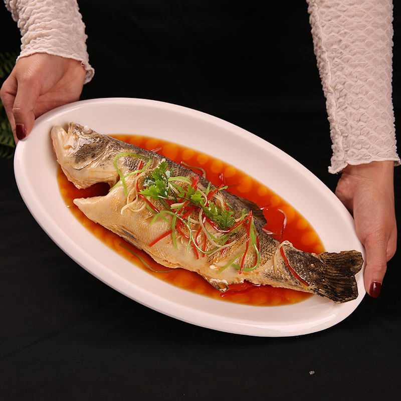 仿真清蒸鲈鱼模型美食样品清蒸鱼道具菜假食物假菜饭店餐厅美食