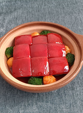 定制仿真鹌鹑红烧肉食品模型拍戏道具假菜展示品厨师教学食物样品