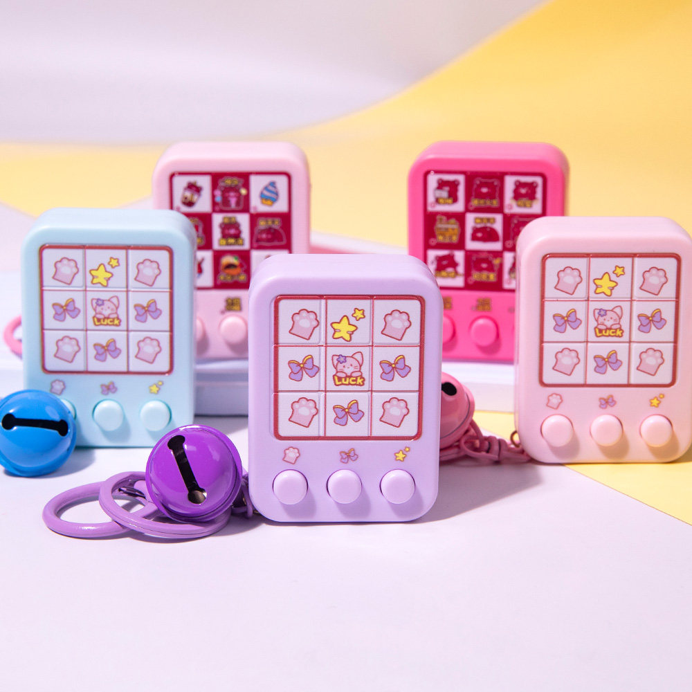 创意解压滚动发光抽奖机玩具钥匙扣迷你幸运随机中奖儿童游戏挂件