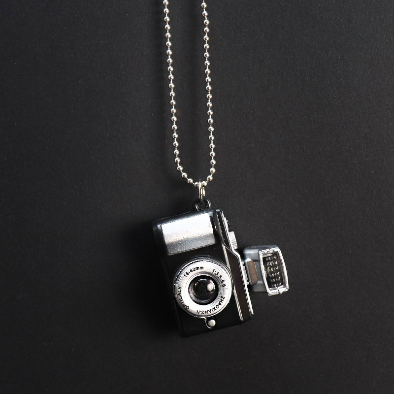 闪光小相机项链吊坠钥匙扣现货