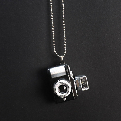 闪光小相机项链吊坠钥匙扣现货