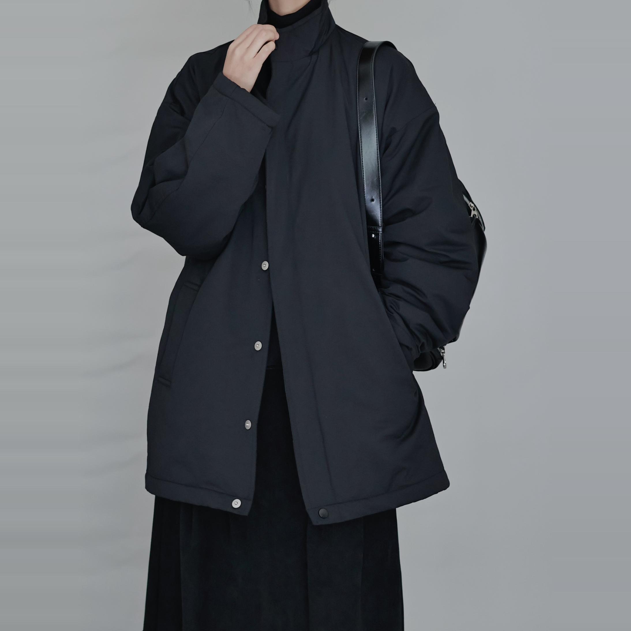 AIRROOM高级感黑色棉衣外套百搭