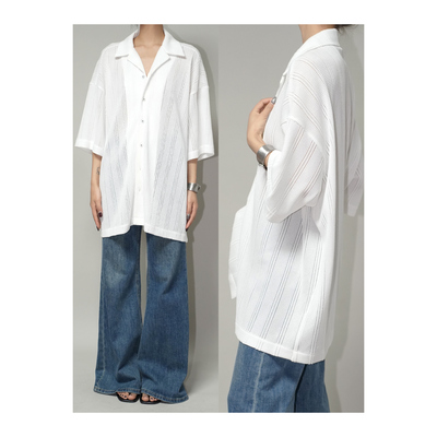 AIRROOM重工慵懒镂空显瘦白衬衫