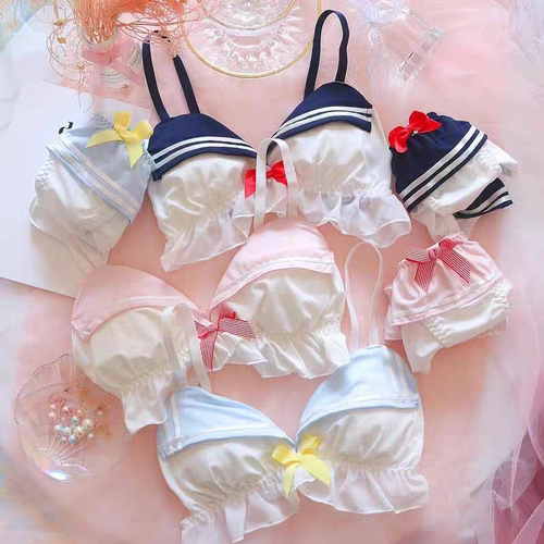 日系萝莉内衣女软妹海军甜美