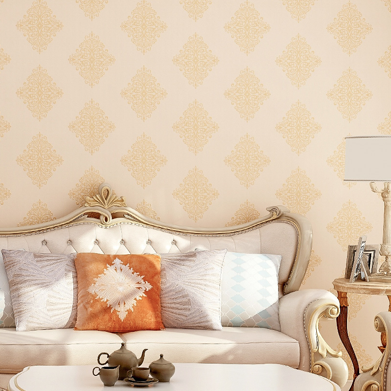 高档无缝防水美式电视背景墙