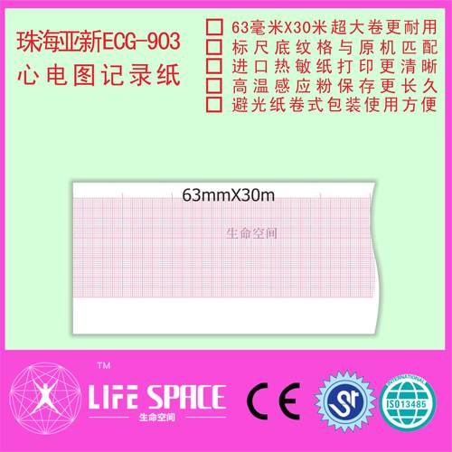 珠海亚新 ECG-903   心电图记录纸