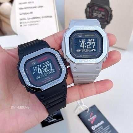 卡西欧小方块GSHOCK太阳能蓝牙心率跑步石英可手表男DW-H5600MB